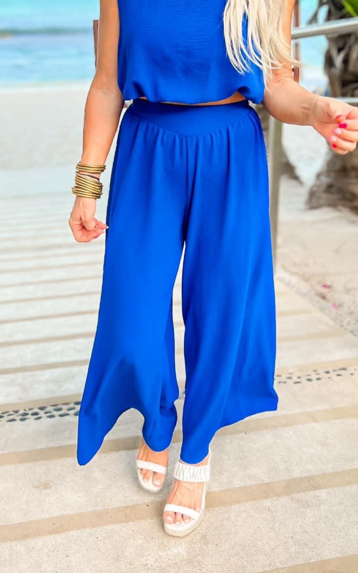 royal blue beach pants