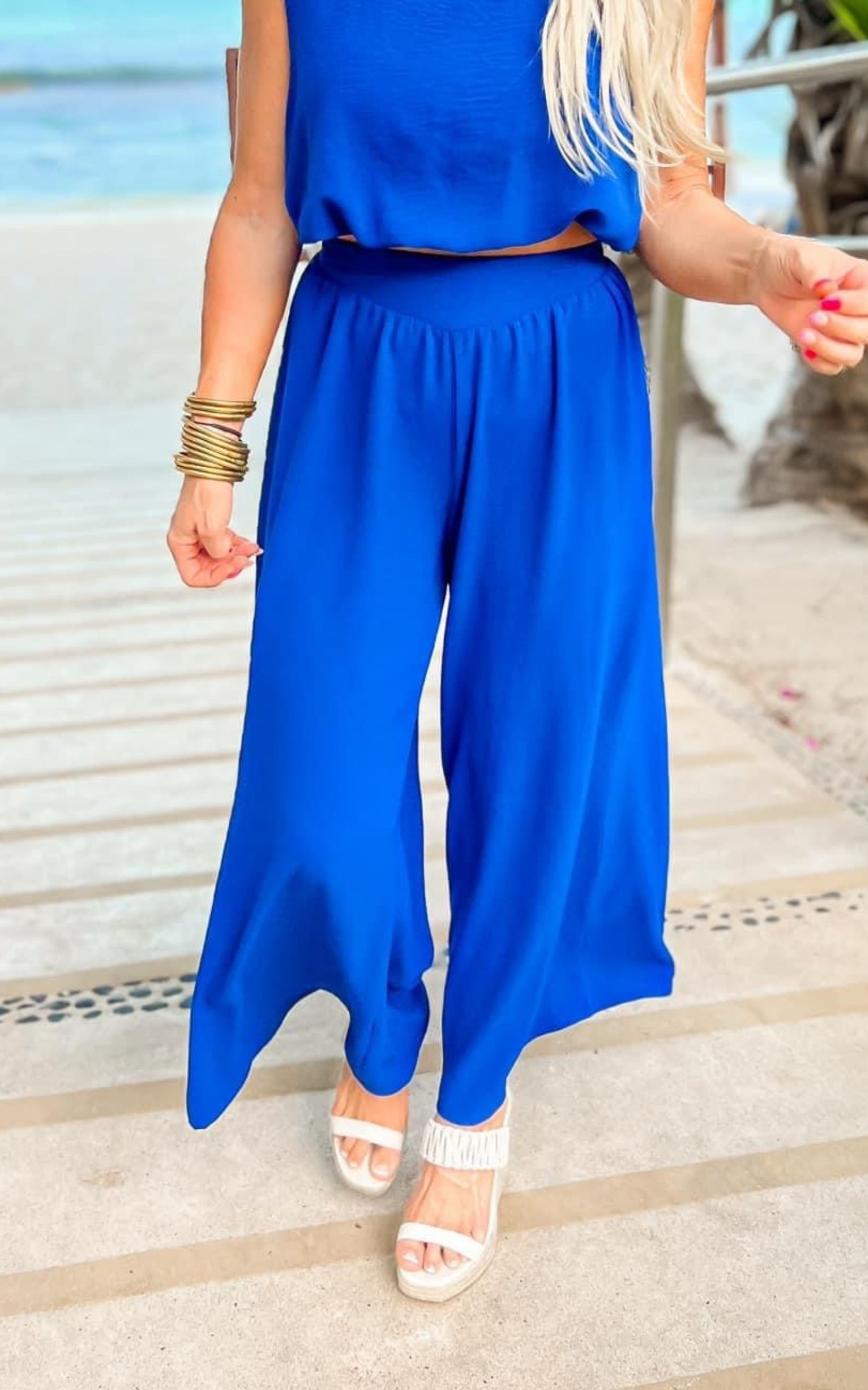 royal blue beach pants