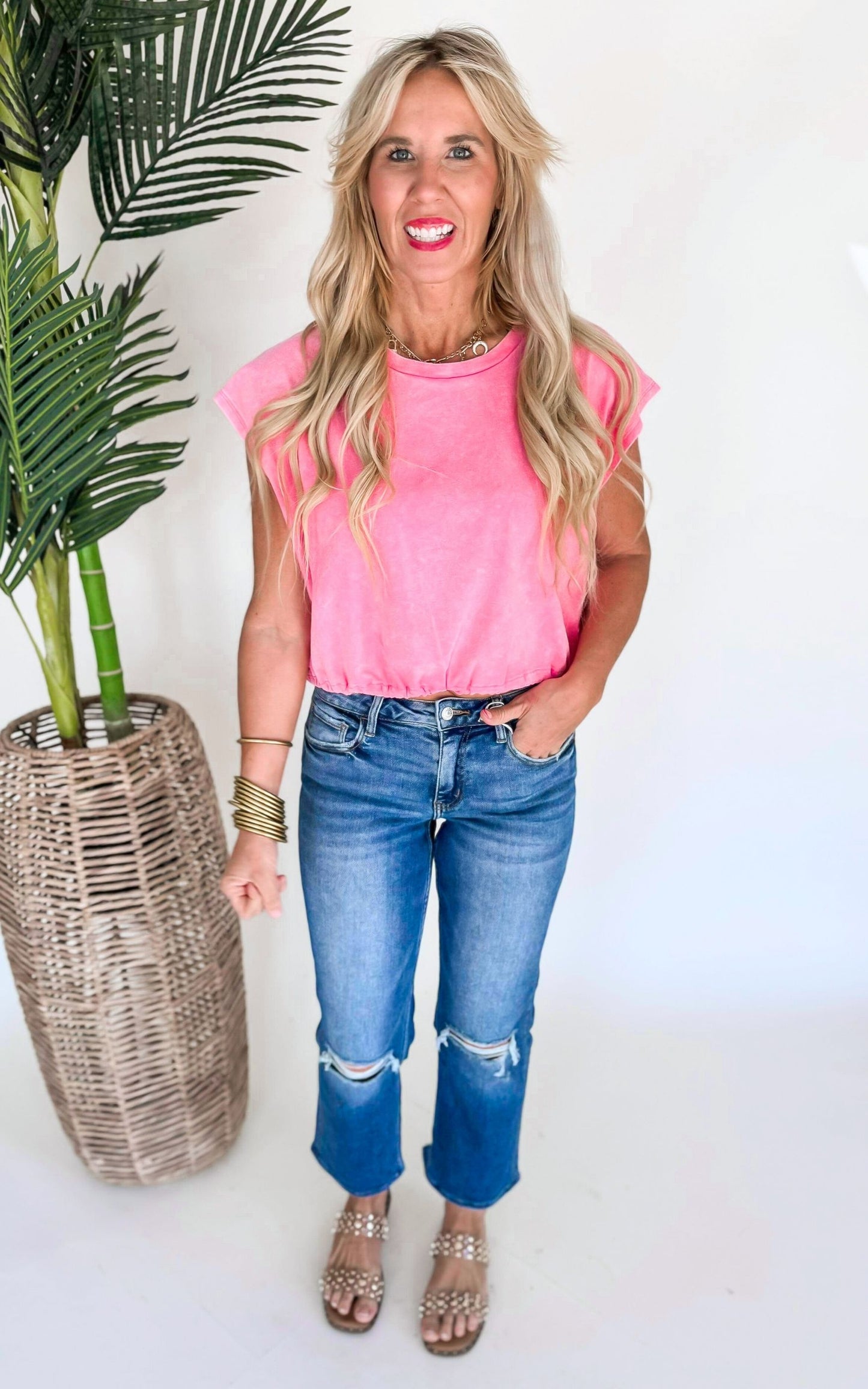 Lovervet Devon High Rise Dark Straight Denim Jeans (REG/CURVY) - Final Sale