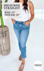 Lovervet Defeat High Rise Crop Slim Straight Denim Jeans - Final Sale