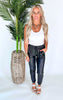 Faux Leather Joggers - Final Sale