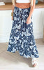 Floral Button Front Smocked Maxi Skirt - Final Sale