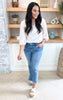 The Abby High Rise Crop Flare Denim Jean | Mica *30A SEPT PREORDER