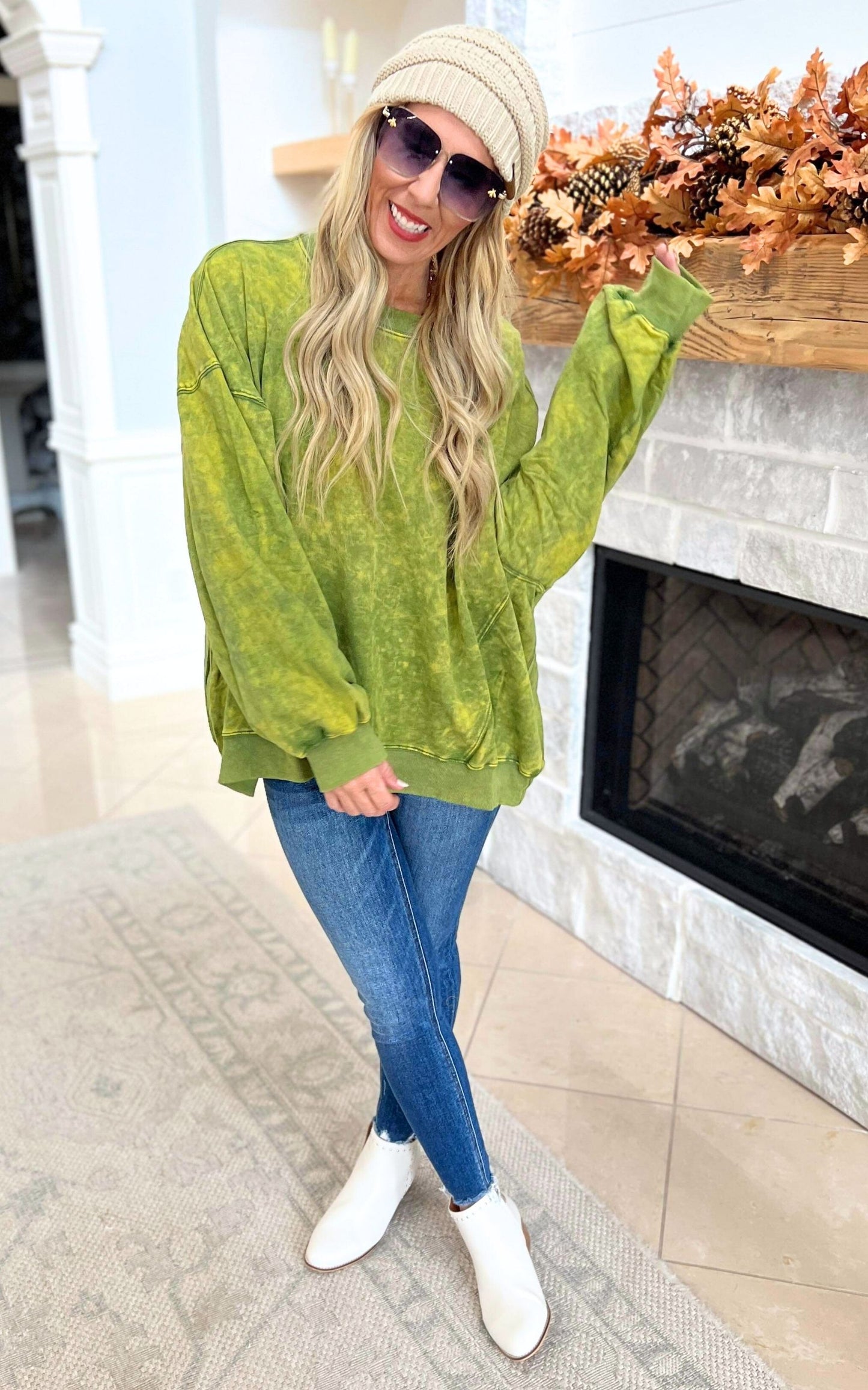 Oh My Gourd Oversized Sweatshirt Top