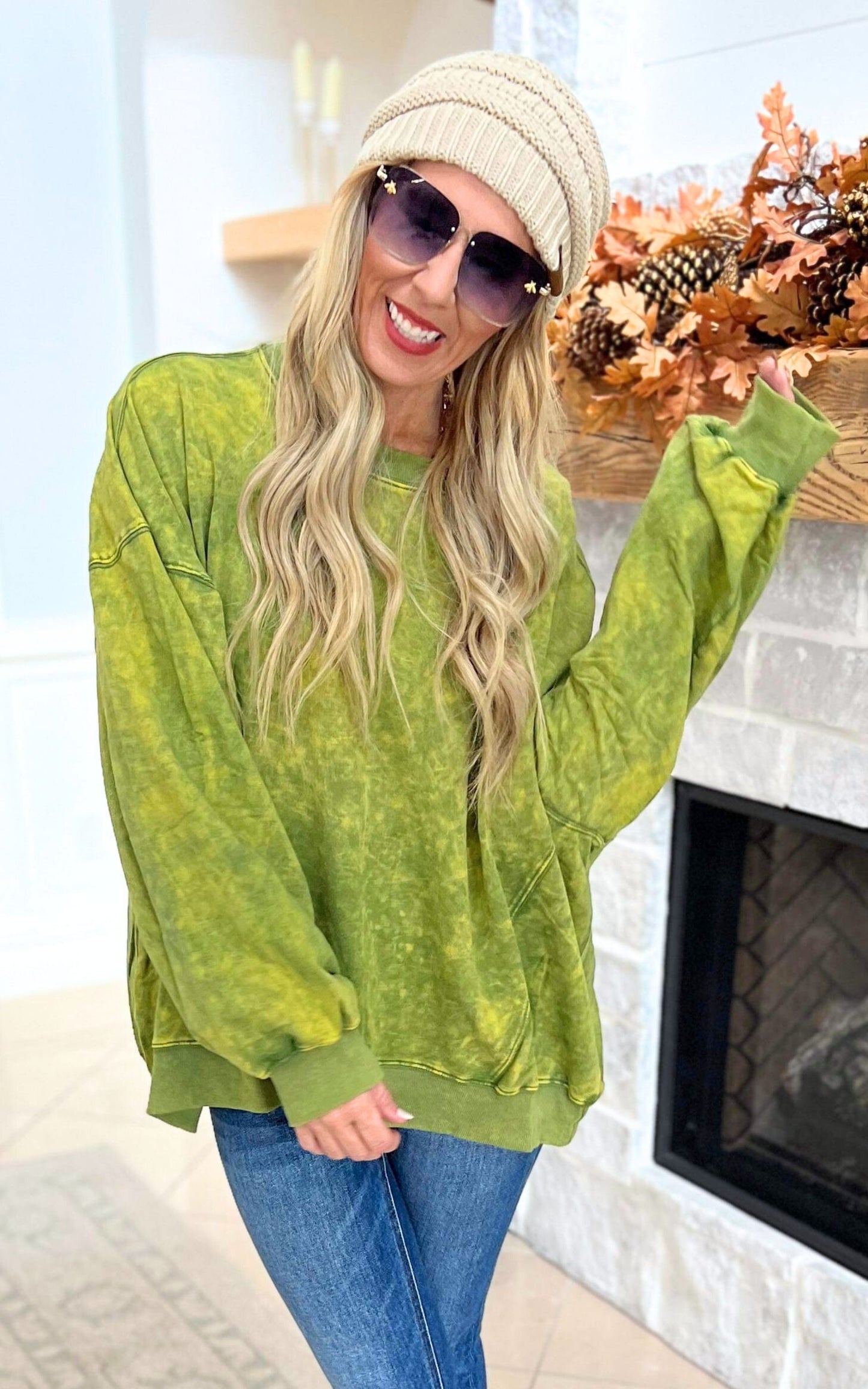 Oh My Gourd Oversized Sweatshirt Top