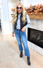 The Anna Mid Rise Bootcut Crop Denim Jean | Mica** - Final Sale