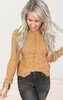 Ribbed Knit Turtleneck Long Sleeve Top* - Final Sale