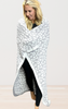 The Grey/Ivory Leopard Dreamer Blanket by Salty Wave -*DEAL-FINAL SALE