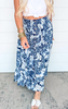 Floral Button Front Smocked Maxi Skirt - Final Sale