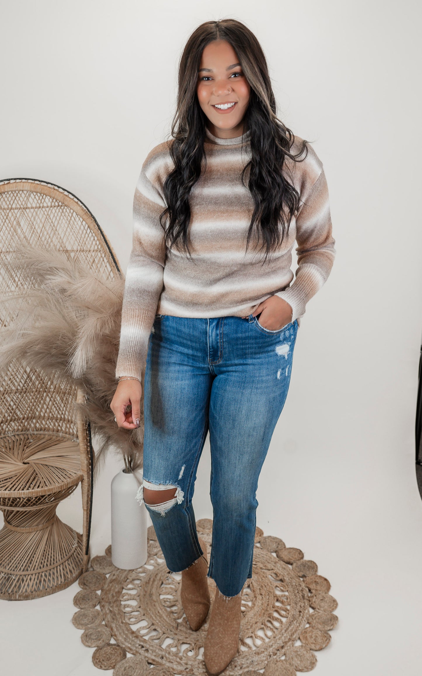 LOVERVET | The Receptive High Rise Kick Flare Denim Jeans - Final Sale