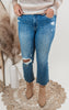LOVERVET | The Receptive High Rise Kick Flare Denim Jeans - Final Sale