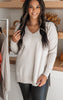 August Breeze Hi Low V-Neck Sweater** - Final Sale