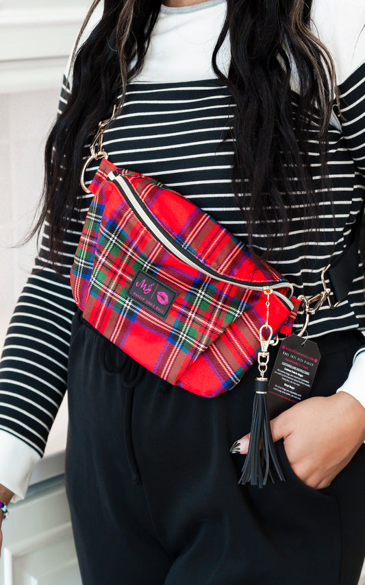 Red Tartan Sidekick - Makeup Junkie Holiday Collab w/ Bad Habit**