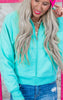 The AVA Full Zip Mock Neck Sweatshirt by Salty Wave