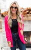 Hot pink cardigan
