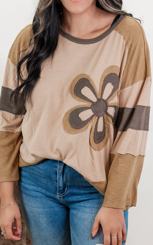Golden Kiwi Flower Patch Color Mix Top - Final Sale