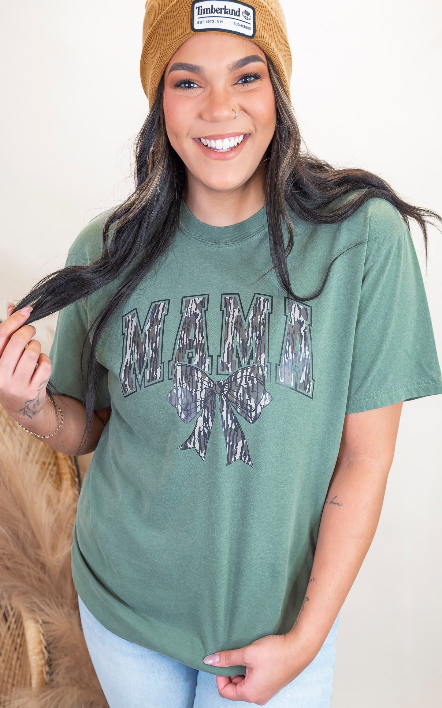 Camouflage MAMA Garment Dyed Graphic T-shirt - Final Sale