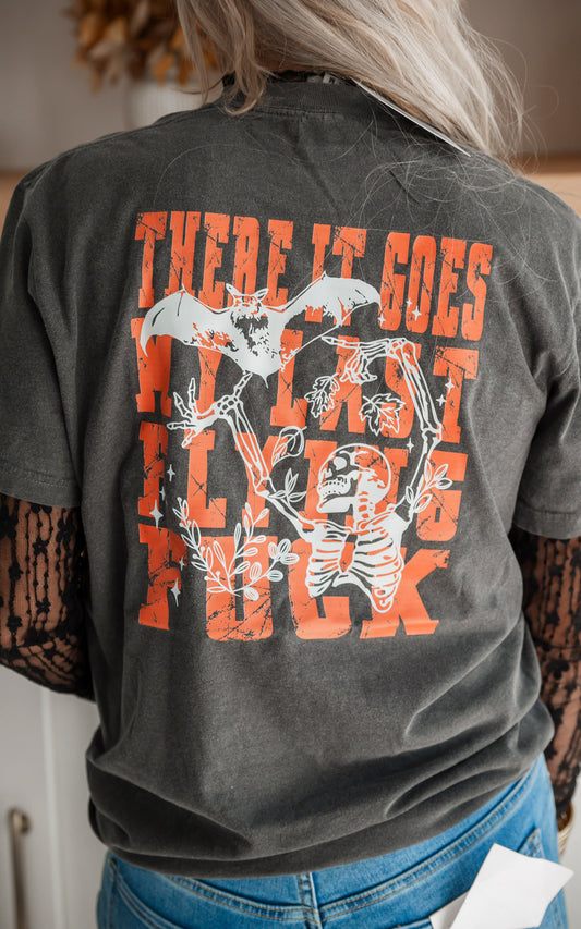 Halloween There it Goes... Garment Dyed Graphic T-shirt - FINAL SALE