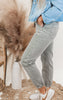 Ash Grey High Rise Jogger Crop | Mica** - Final Sale