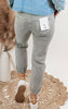 Ash Grey High Rise Jogger Crop | Mica** - Final Sale