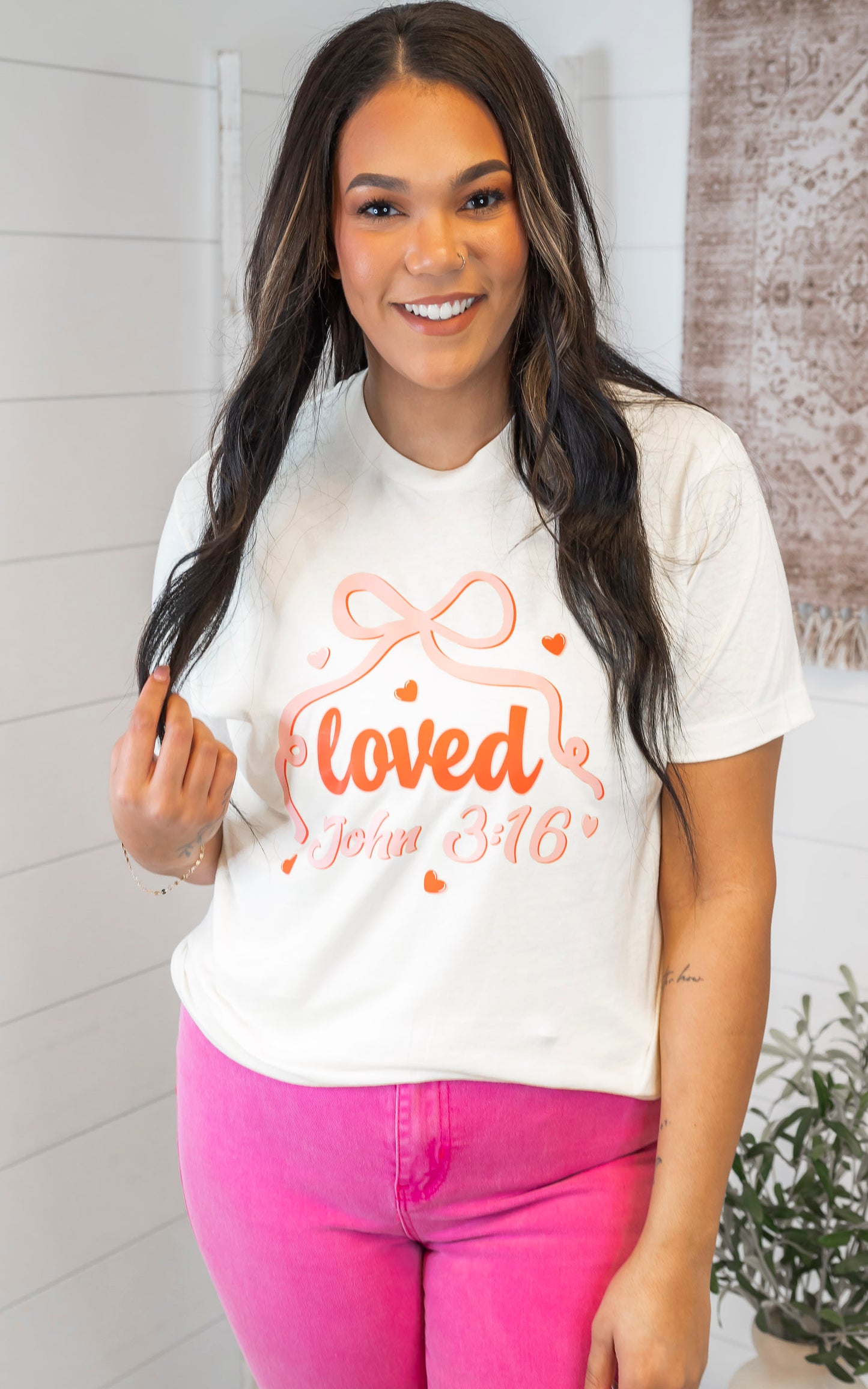 Loved - John 3:16 Graphic T-shirt - Final Sale