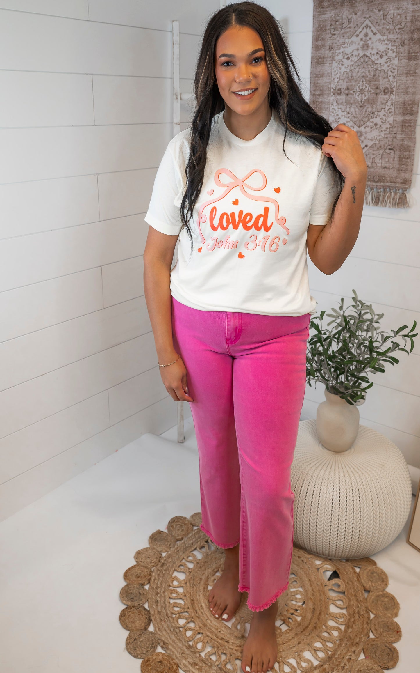 Loved - John 3:16 Graphic T-shirt - Final Sale