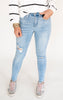 YMI Vintage Dream High Rise Distressed Skinny Denim Jean