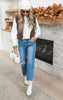 Keep Warm Corduroy Puffer Vest - Cocoa