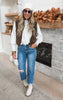Keep Warm Corduroy Puffer Vest - Cocoa