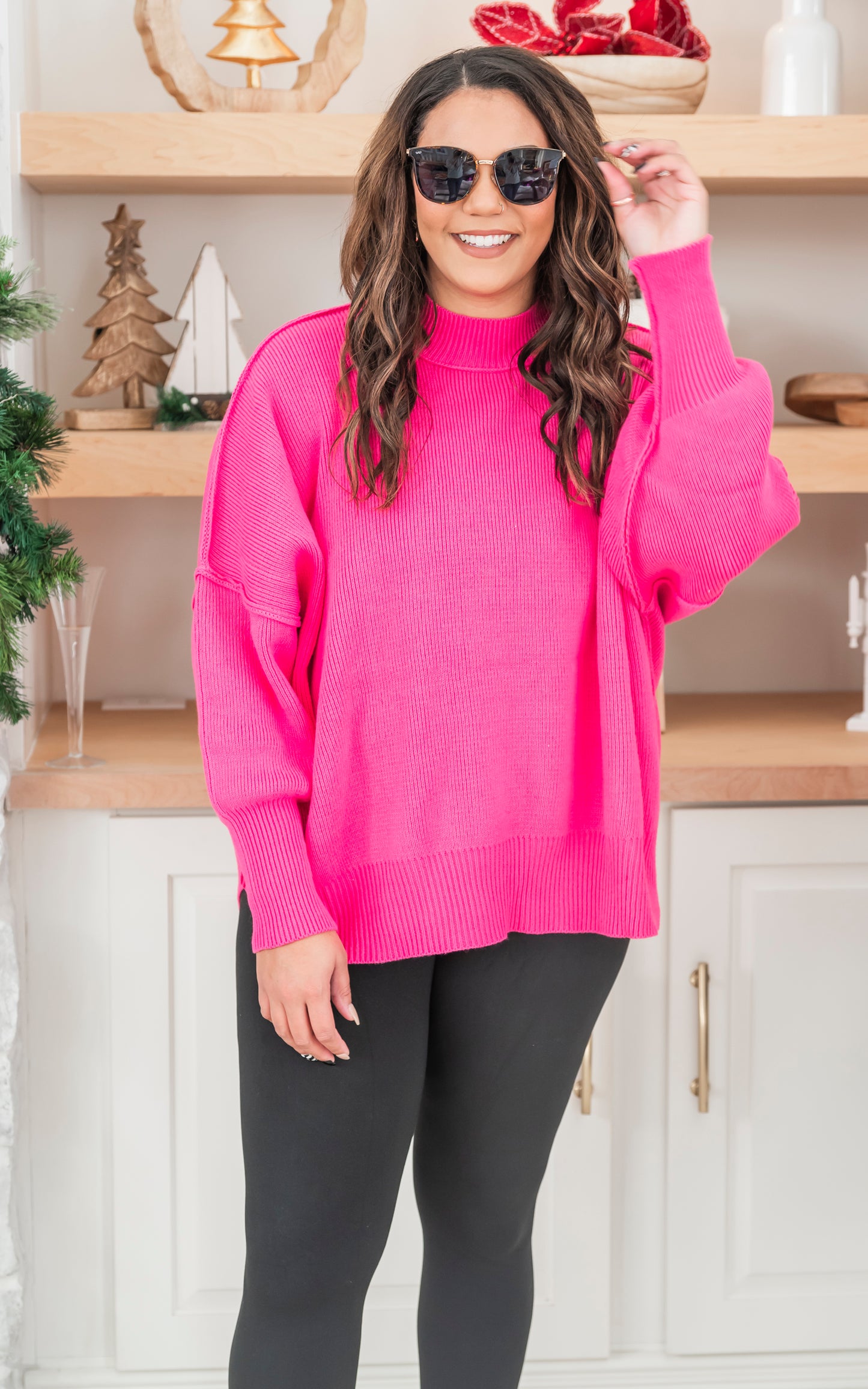 The Monica Side Slit Oversized Sweater | Part 3 - Final Sale
