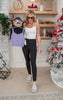 MONO B Ribbed Lace Trim Tank Top - Final Sale