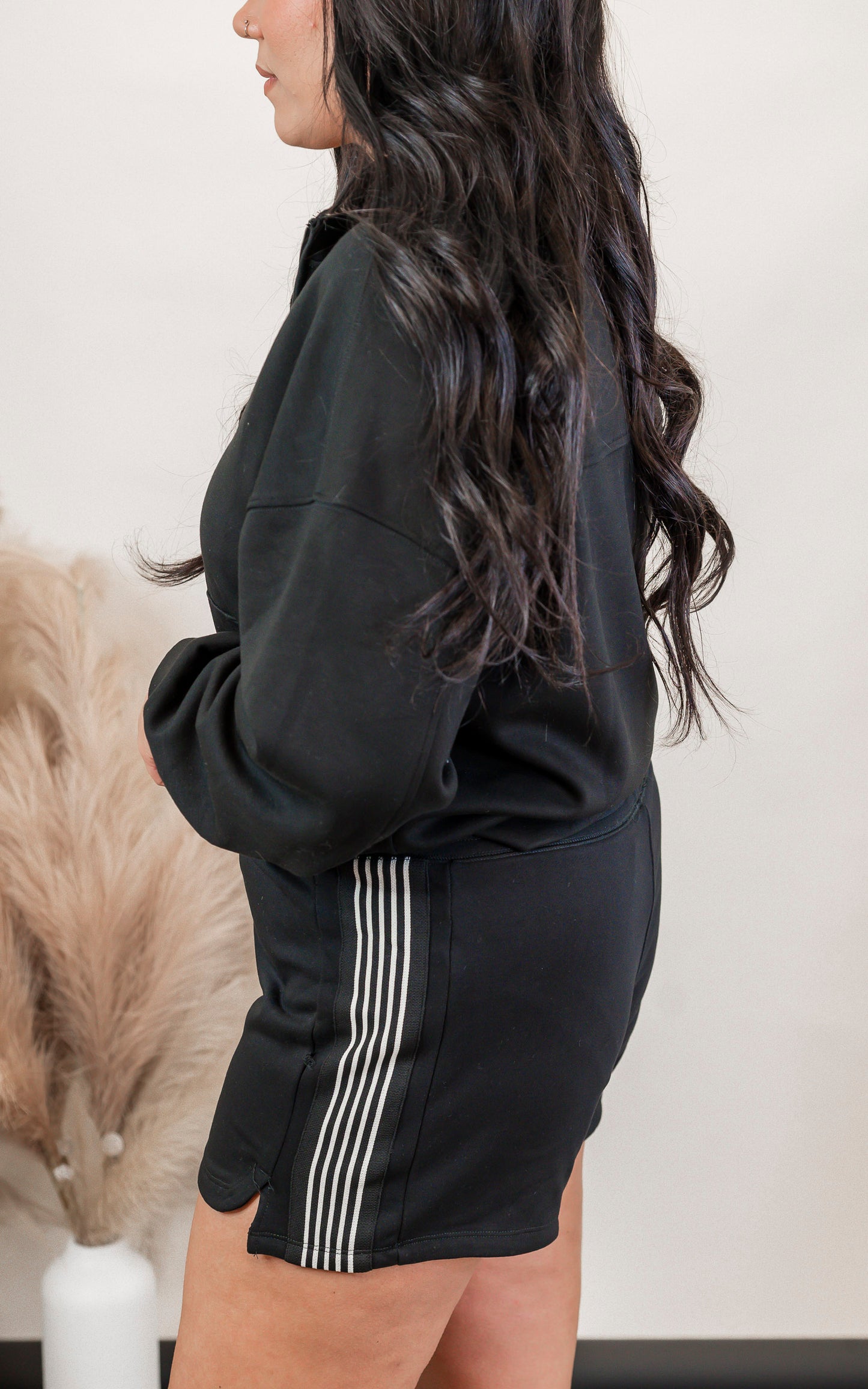 "Stripe It Like It’s Hot" French Terry Shorts - Final Sale