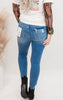 Mid Rise Crop Denim Skinny Jeans | Mica** - Final Sale