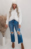 Millenium Blue 90's Vintage Crop Flare Denim Jeans | MICA *30A SEPT PREORDER