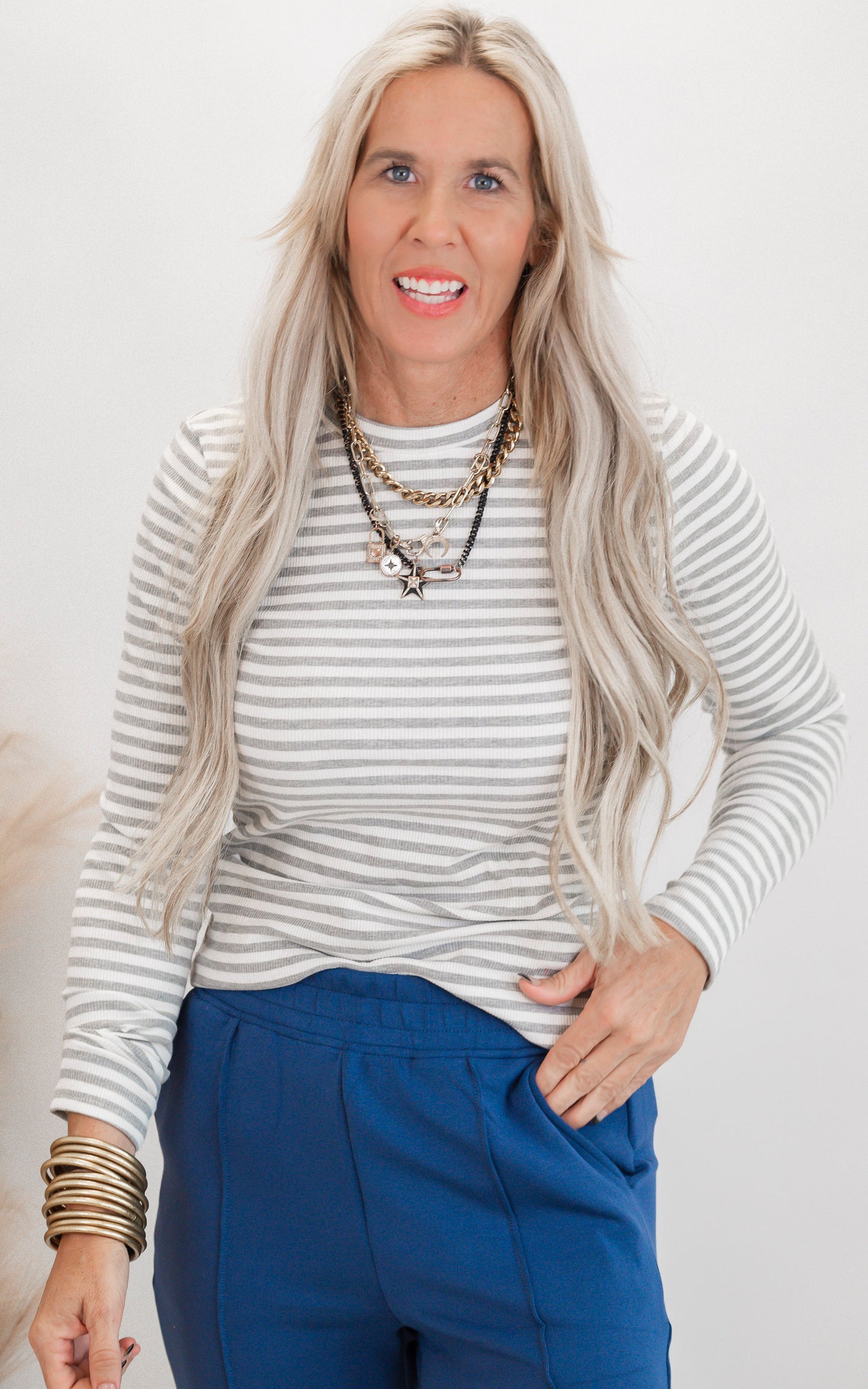Must Have Striped Long Sleeve Top by Salty Wave (5 COLORS)