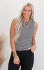 The Classic Black & White Striped Tank Top by Salty Wave *DEAL-FINAL SALE