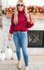 BURGUNDY SWEATER
