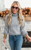 Chenille Turtleneck Sweater
