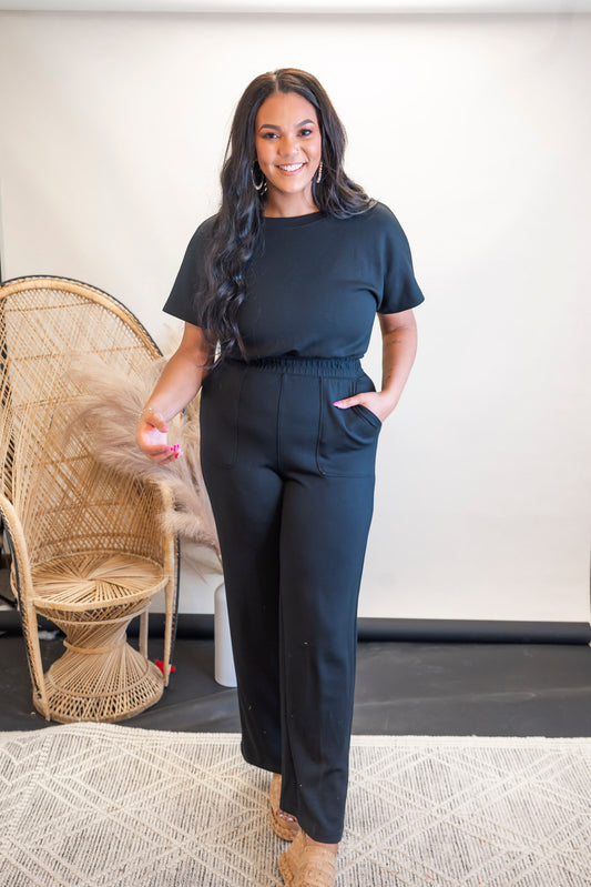 Modal Short Sleeve Jumpsuit | RAE MODE - Final Sale