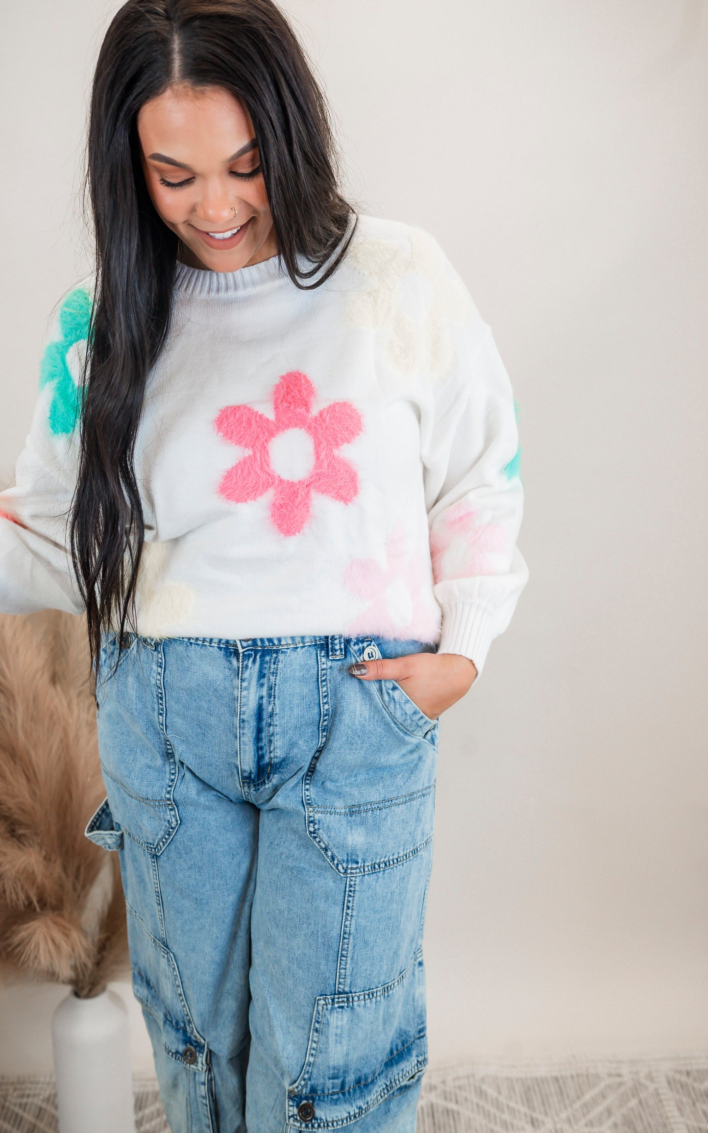 Petals & Plush Sweater