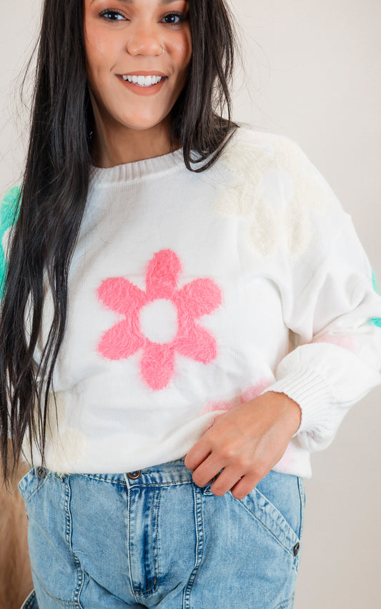 Petals & Plush Sweater