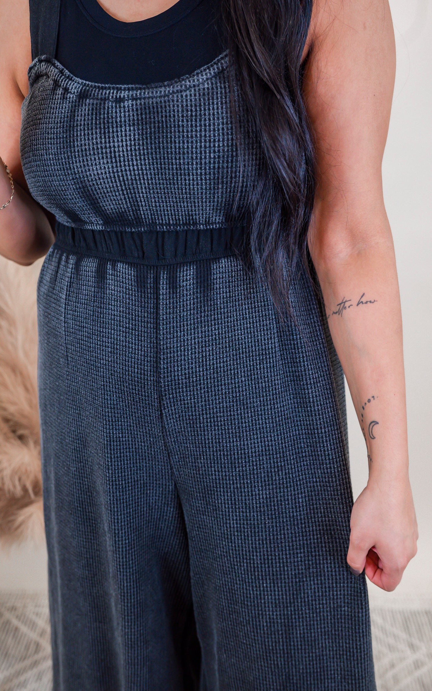 Ash Mineral Wash Jumpsuit | Umgee