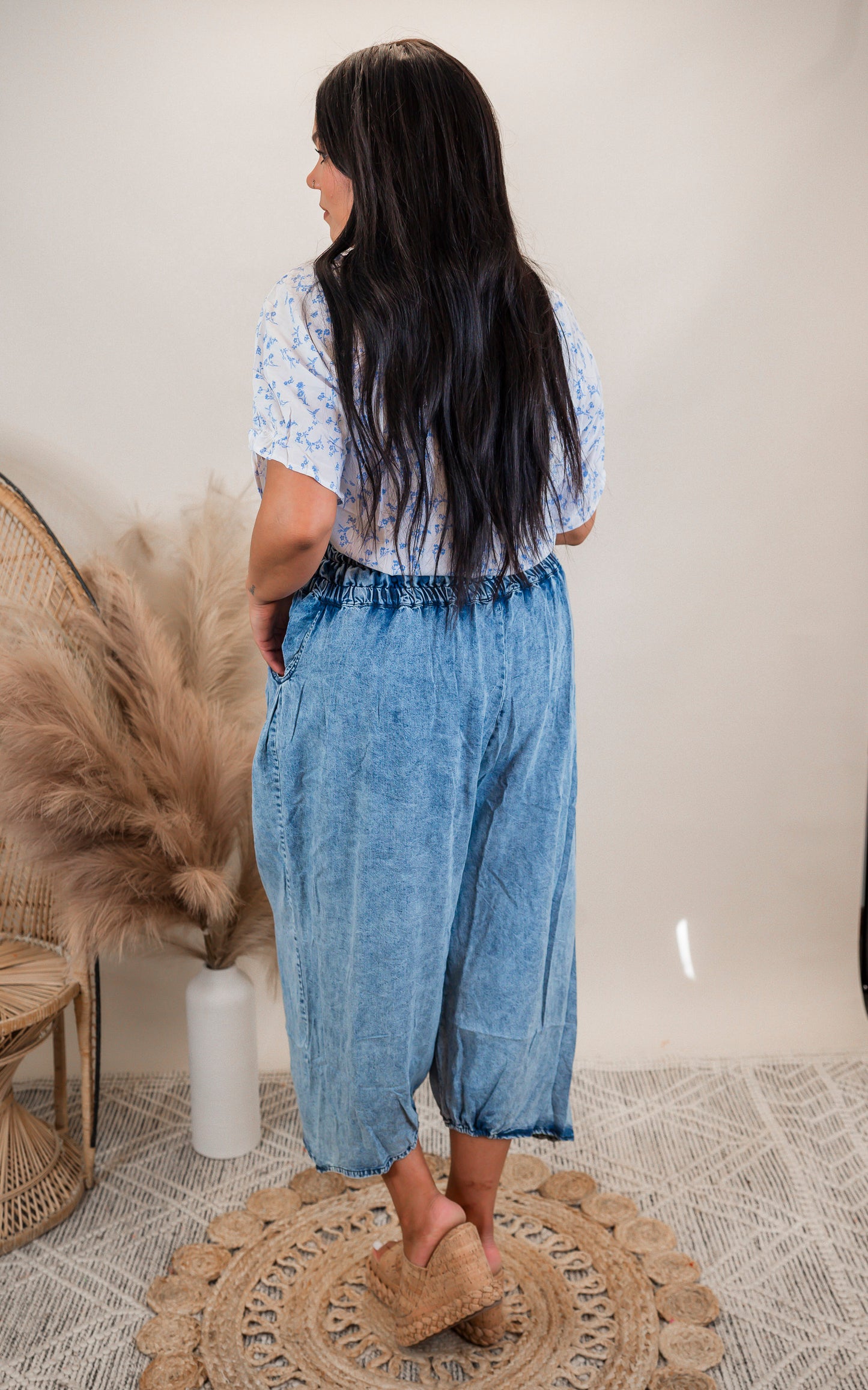 Washed Tencel Baggy Jogger Pants | Oli & Hali - Final Sale