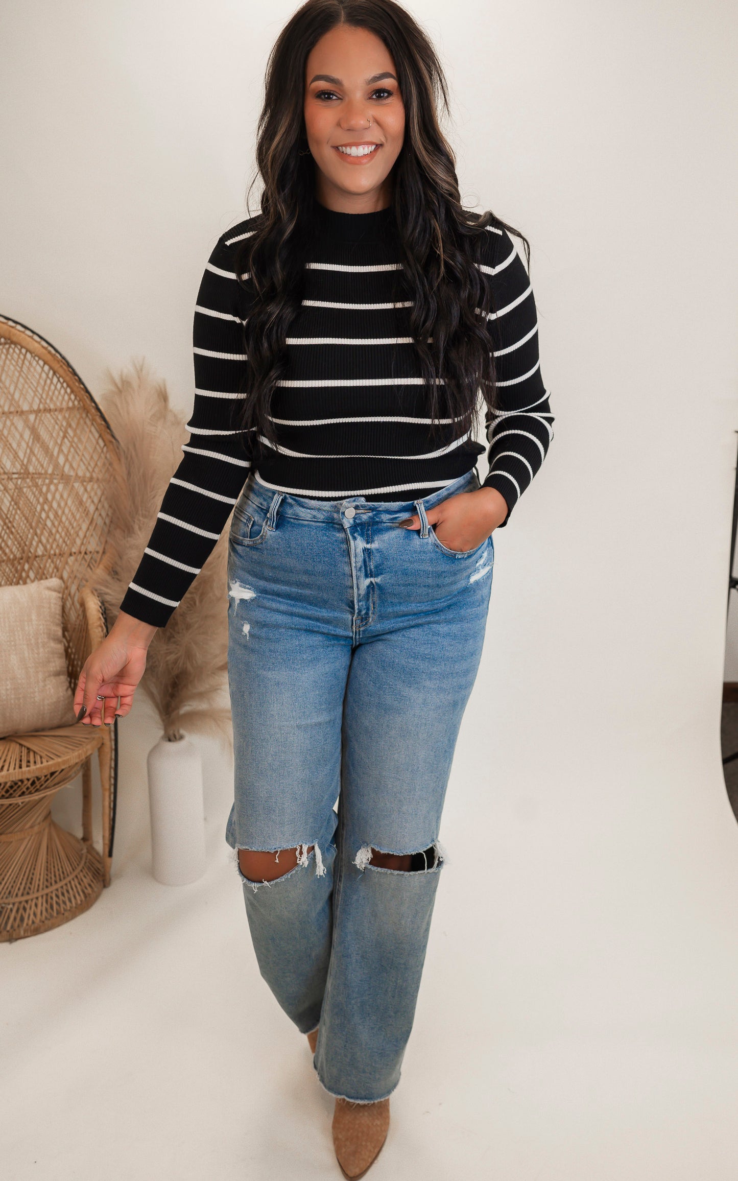 Striped Essentials Sweater by Salty Wave*