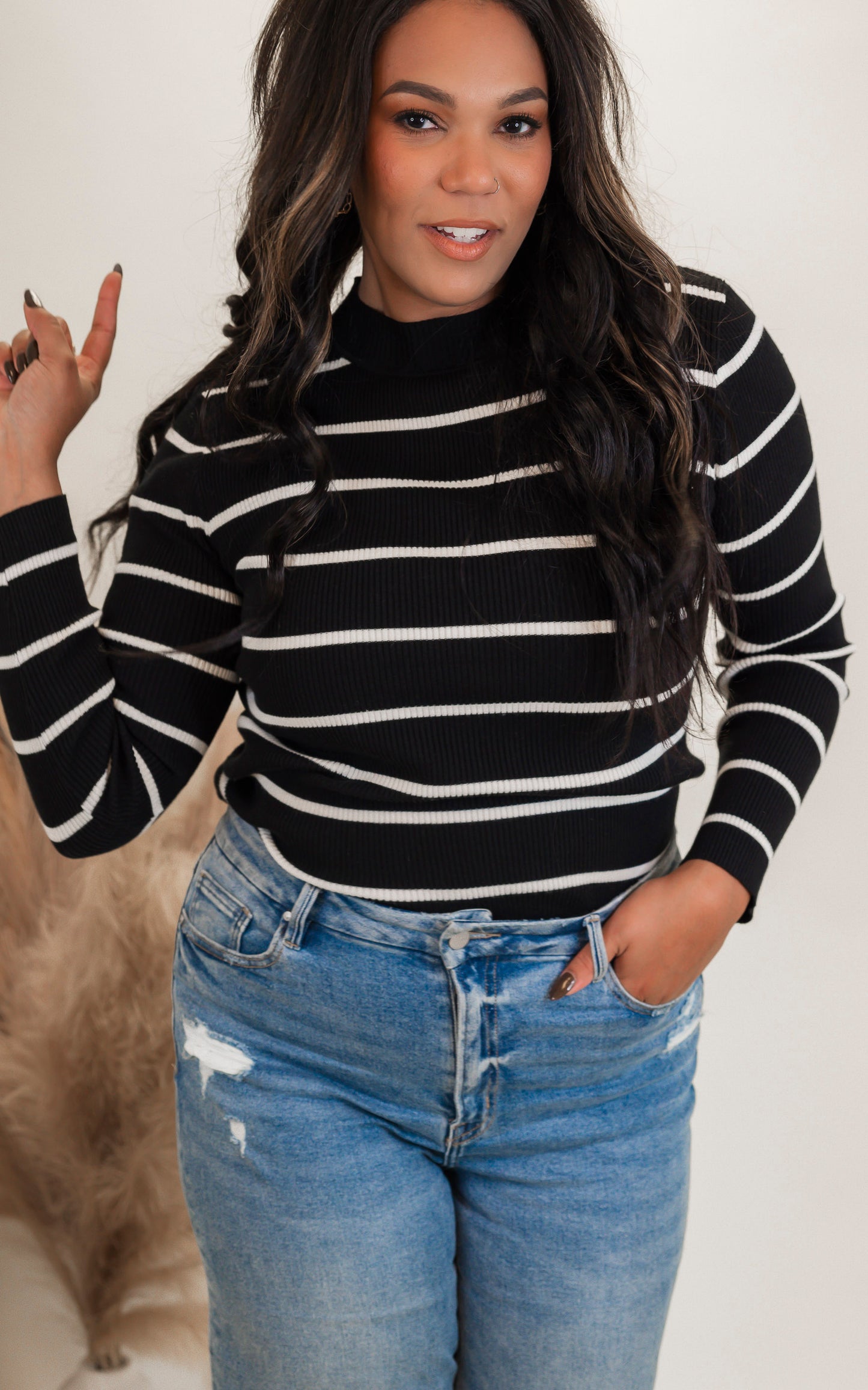 Striped Essentials Sweater by Salty Wave*