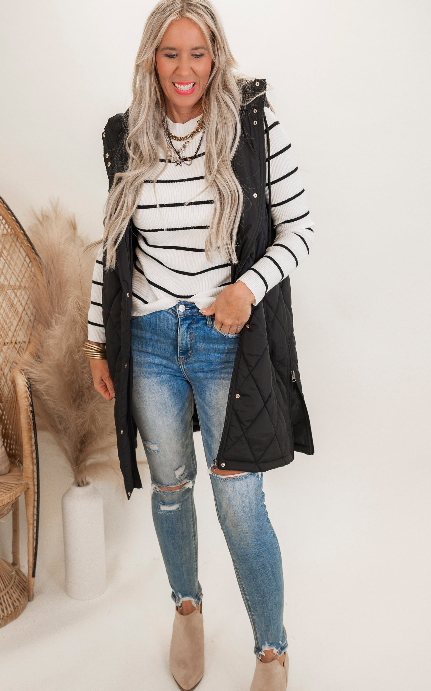 Striped Essentials Sweater by Salty Wave*