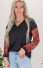 Plaid Noel Long Sleeve Top- Final Sale**