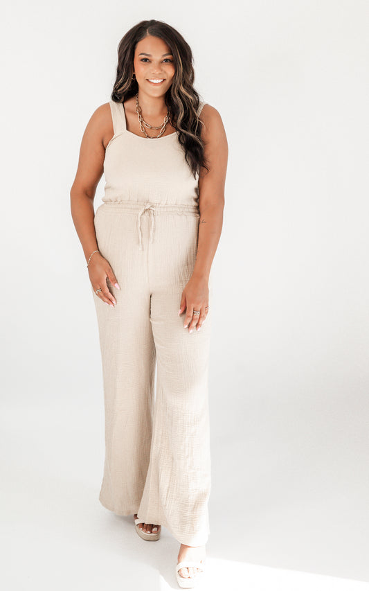 Your Summer Cotton Linen Jumpsuit - Final Sale