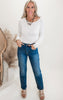 MICA | The Spruce Super High Back Straight Denim Jean**