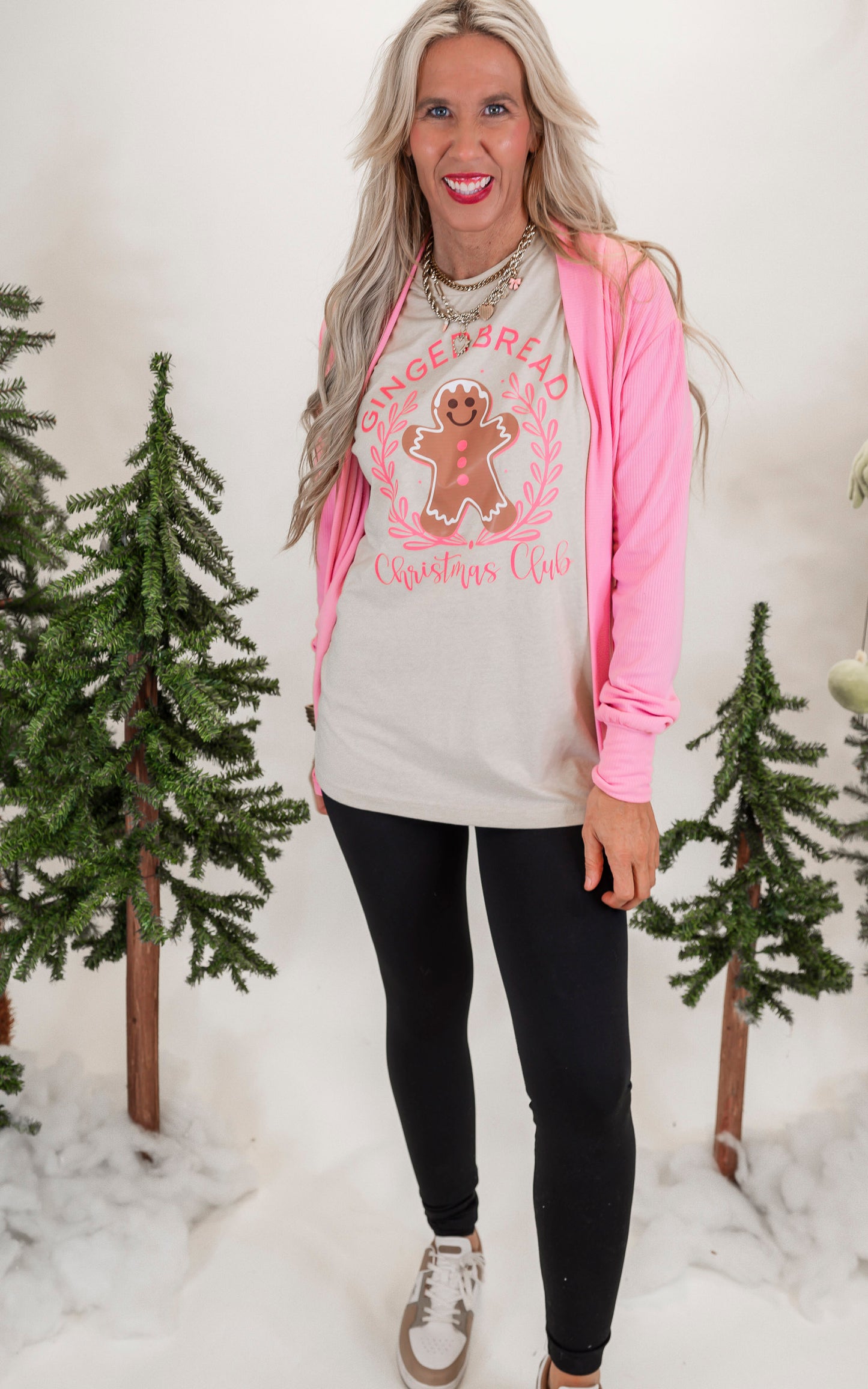 Gingerbread Christmas Club Holiday Graphic T-shirt - Final Sale